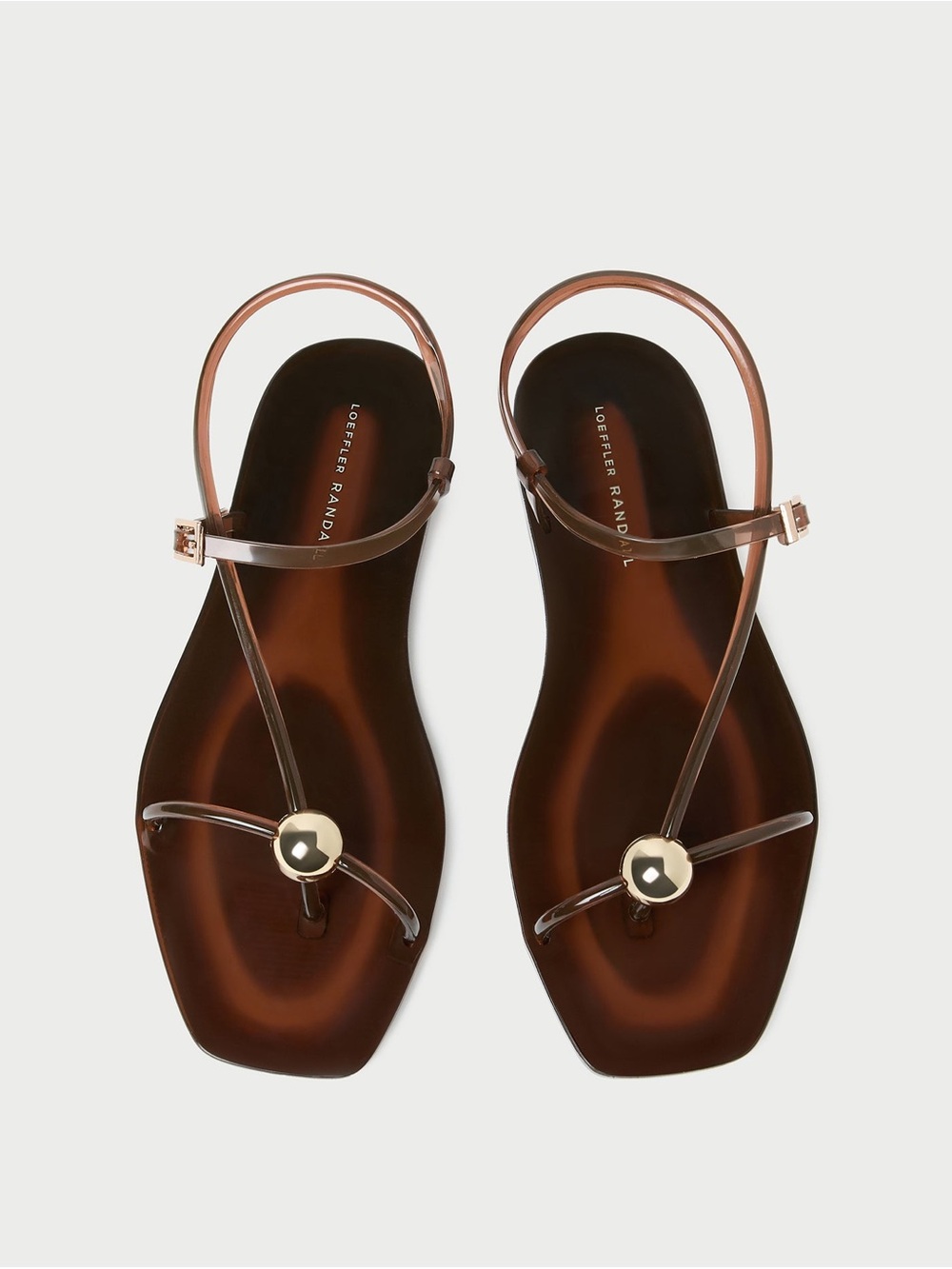 Loeffler Randall x Left of Friday Dana Brown Strappy Jelly Sandal